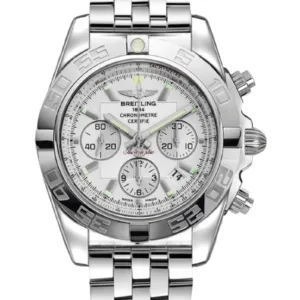 Breitling Chronomat, steel, silver dial