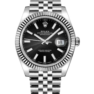 Rolex Datejust 40 mm, steel black dial, standard markers