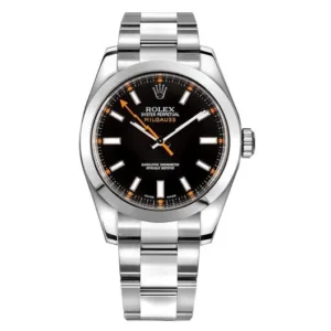Rolex Milgauss, steel black dial,