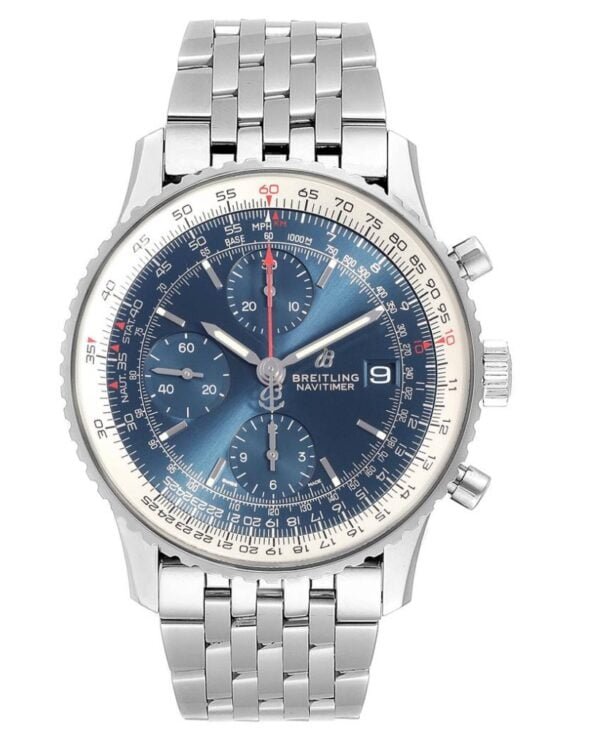 Breitling Navitimer, steel, blue dial