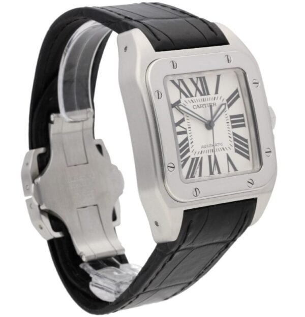 Cartier Santos 40mm White Dial Replica - Image 2