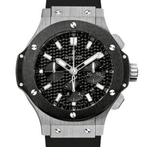 Hublot Big Bang, steel, black bezel, black dial