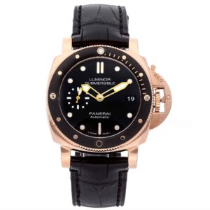 Panerai Submersible 1950 18k rose gold, black dial