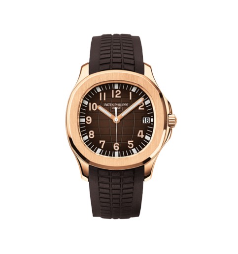 Patek Philippe Aquanaut V6 Factory Swiss Movement rose gold brown dial brown rubber strap
