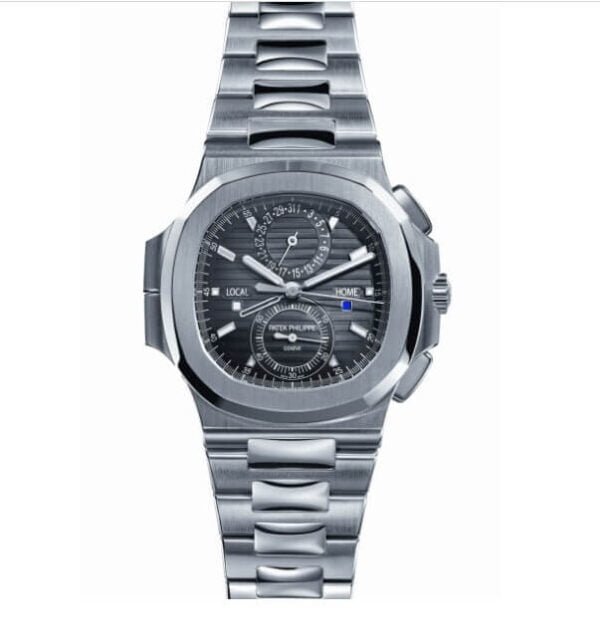 Patek Philippe Nautilus Travel Time, steel, black dial