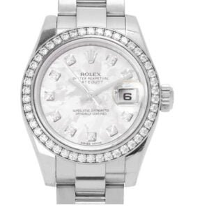 Rolex Datejust 31 mm EW Factory Swiss ETA 2824-2 Movement steel white mop dial diamond markers diamond bezel