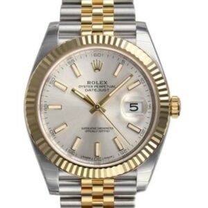 Rolex Datejust 31 mm EW Factory Swiss ETA 2824-2 Movement two tone silver dial standard markers