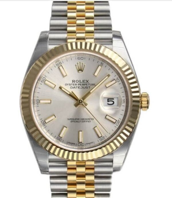 Rolex Datejust 31 mm EW Factory Swiss ETA 2824-2 Movement two tone silver dial standard markers