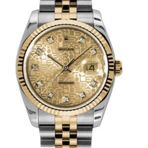 Rolex Datejust 36 mm EW Factory Swiss ETA 2836-2 Movement steel gold anniversary dial diamond markers