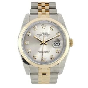 Rolex Datejust 36 mm EW Factory Swiss ETA 2836-2 Movement steel gold silver dial diamond markers