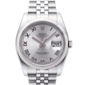 Rolex Datejust 36 mm EW Factory Swiss ETA 2836-2 Movement steel silver dial roman markers