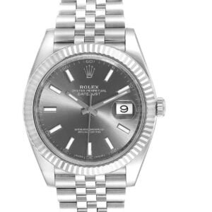 Rolex Datejust 40 mm, rhodium dial, steel, jubilee strap