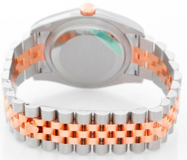 Rolex Datejust 41mm Two-Tone Rose Gold Pink Roman Replica - Image 3