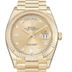 Rolex Day Date 36 mm EW Factory Swiss ETA 2836-2 Movement yellow gold gold dial diamond markers