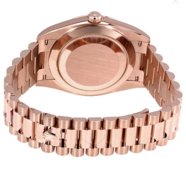 Rolex Day Date 36mm Rose Gold Chocolate Dial Replica - Image 2
