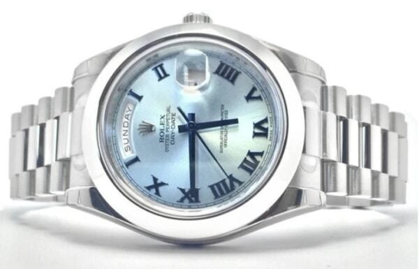 Rolex Day Date 41mm Ice Blue Replica - Image 2