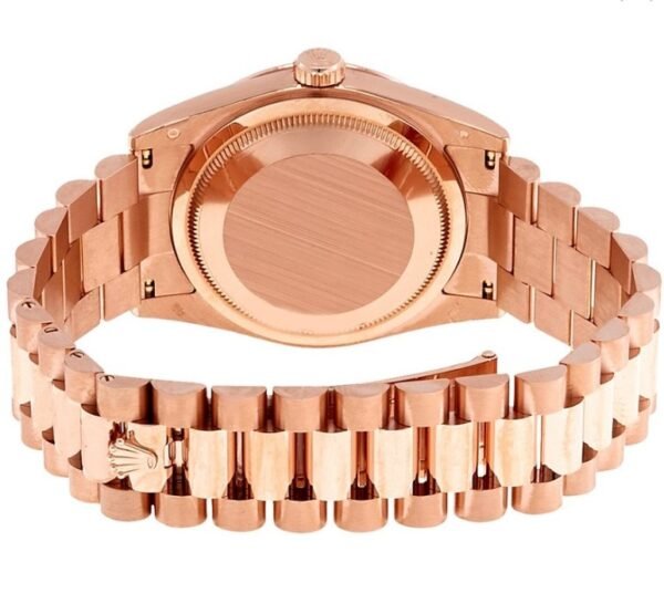 Rolex Day Date 41mm Rose Gold Black Dial Replica - Image 2
