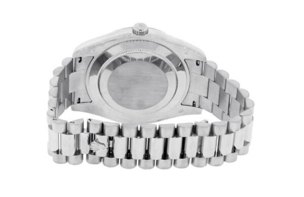 Rolex Day Date 41mm Black Roman Dial Replica - Image 2