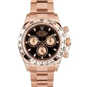 Rolex Daytona JF Factory Swiss ETA 4130 Movement rose gold black dial