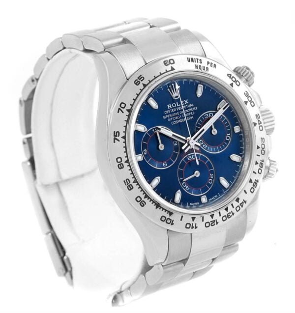 Rolex Daytona 40mm Steel Blue Replica - Image 3