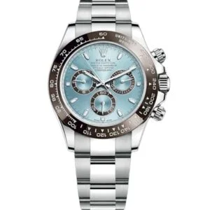 Rolex Daytona NOOB Factory Swiss ETA 4130 Movement steel ice blue dial 3