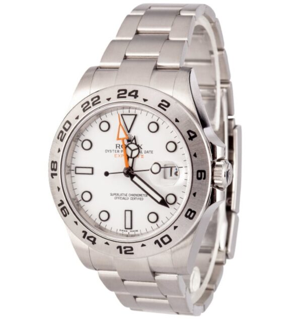 Rolex Explorer 2, steel, white dial