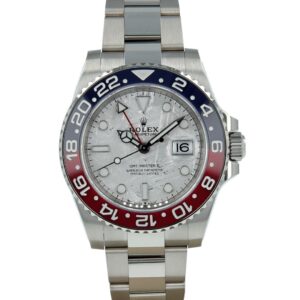 Rolex GMT Master, red and blue bezel, meteorit dial,