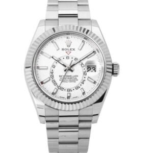 Rolex Sky Dweller, steel white dial