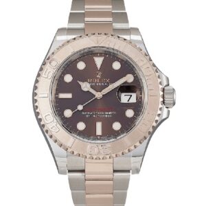Rolex Yachtmaster, rose gold and steel, chocolate dial
