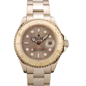 Rolex Yachtmaster, gold, gold dial