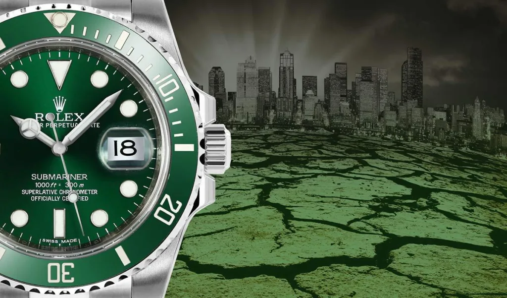 Fake Hulk Rolex Watch with green bezel