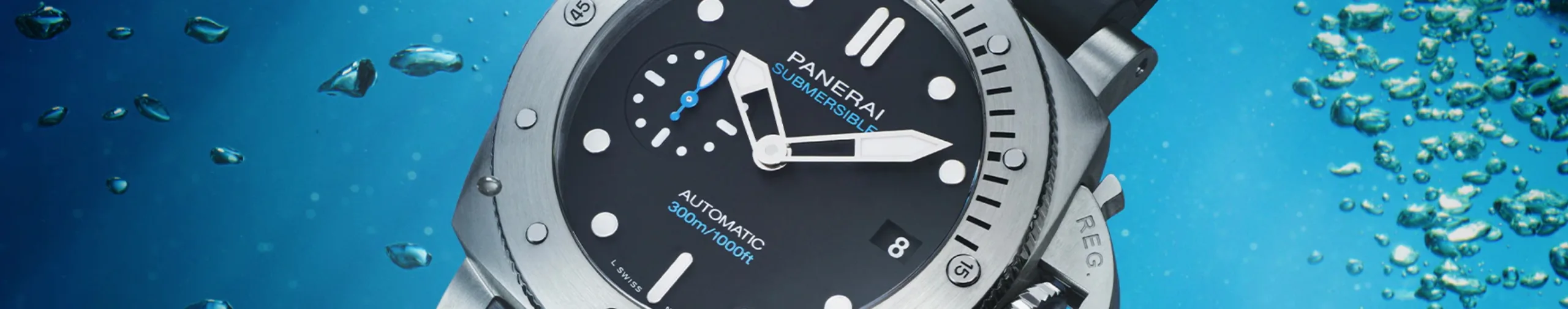 Waterproof Panerai Submersible luxury watch